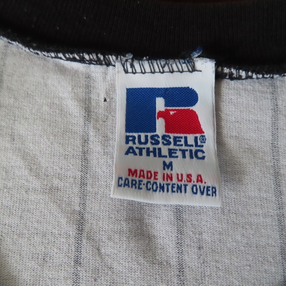 Vintage Chicago White Sox Shirt Mens  White MLB  Russell Athletic USA #34 90s - Picture 9 of 9